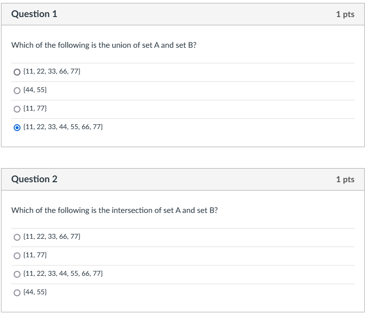 Solved Consider the following two sets | Chegg.com