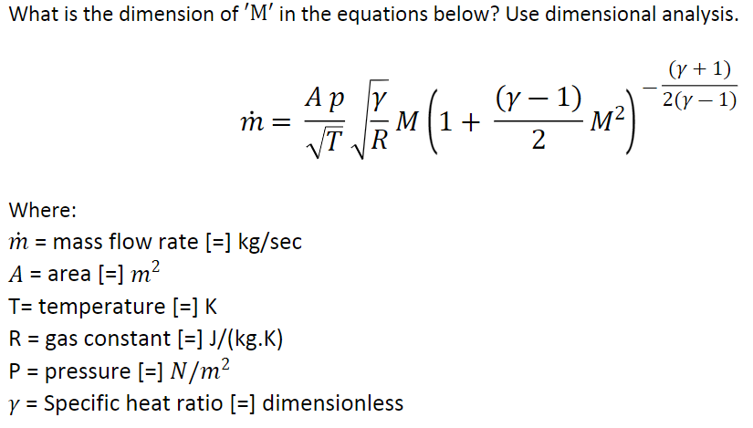 Solved What is the dimension of 'M' in the equations below? | Chegg.com