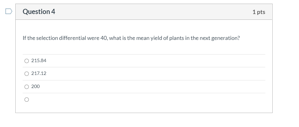 > Question 1 1 pts Use the information in the table | Chegg.com