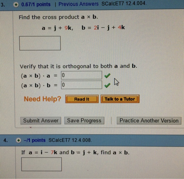 Solved Find The Cross Product A Times B. A = J + 9k, B = 2i | Chegg.com