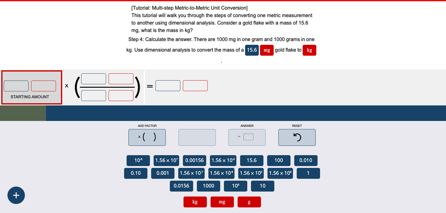Solved [Tutorial: Multi-step Metric-to-Metric Unit | Chegg.com