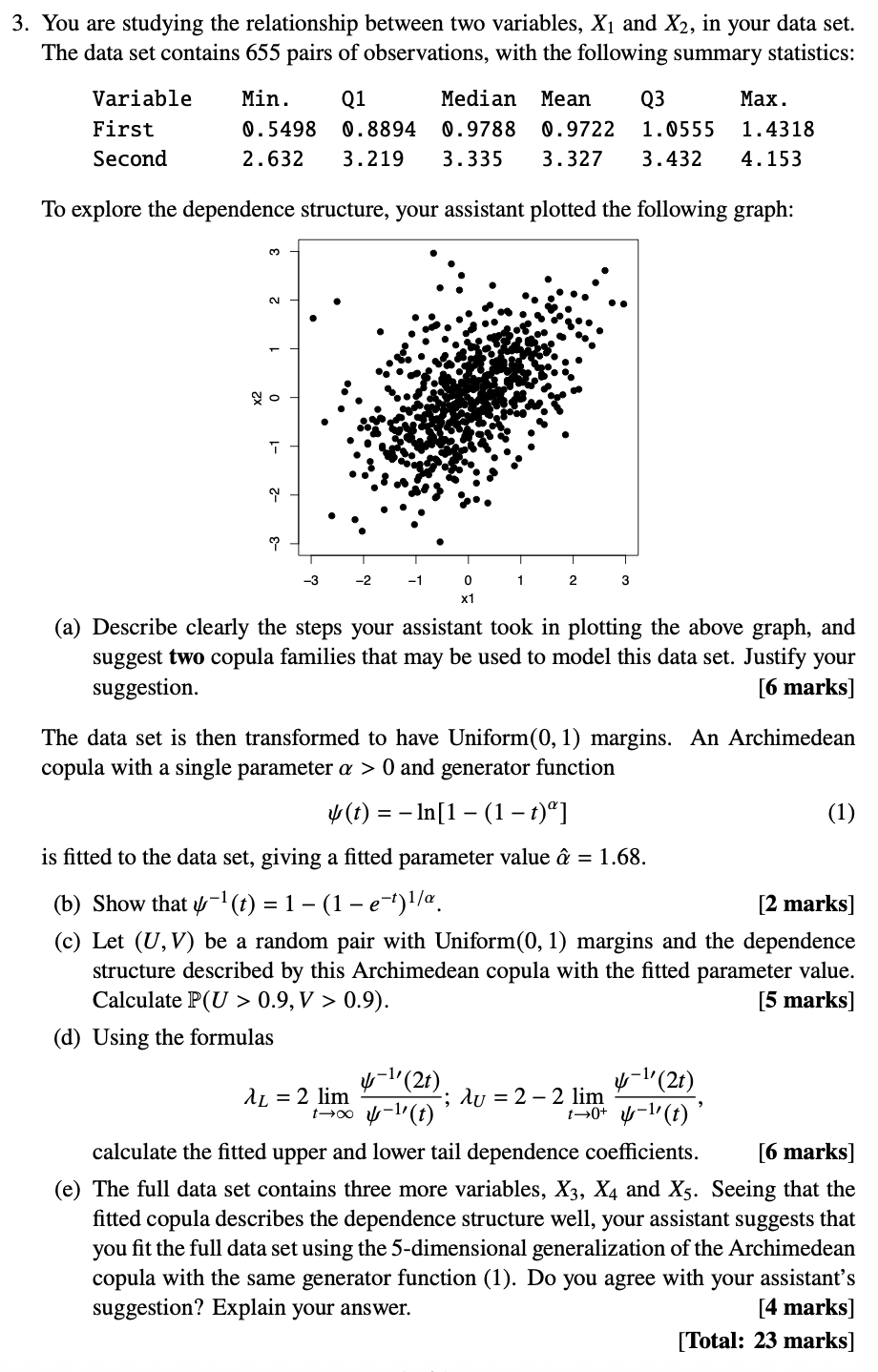 Solved You are studying the relationship between two | Chegg.com