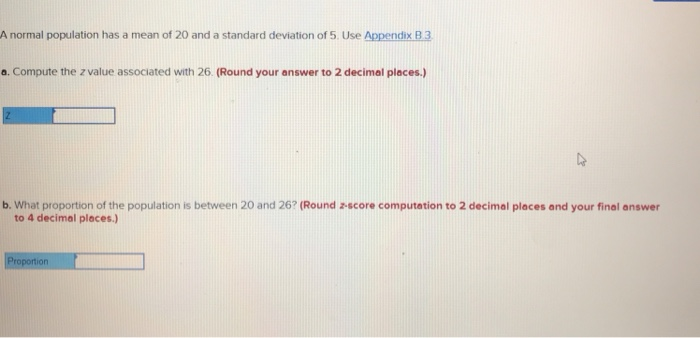 Solved A normal population has a mean of 20 and a standard | Chegg.com