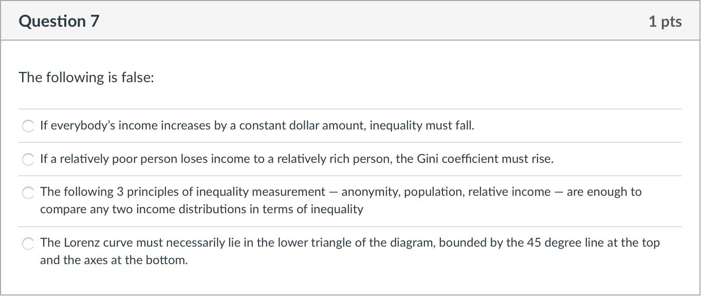 Solved Question 7 1 pts The following is false: If | Chegg.com