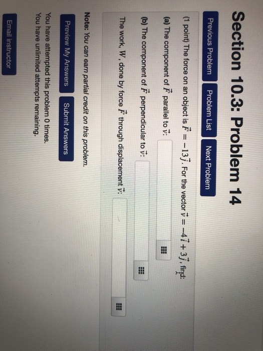 Solved Section 10.3: Problem 13 Previous Problem Problem | Chegg.com