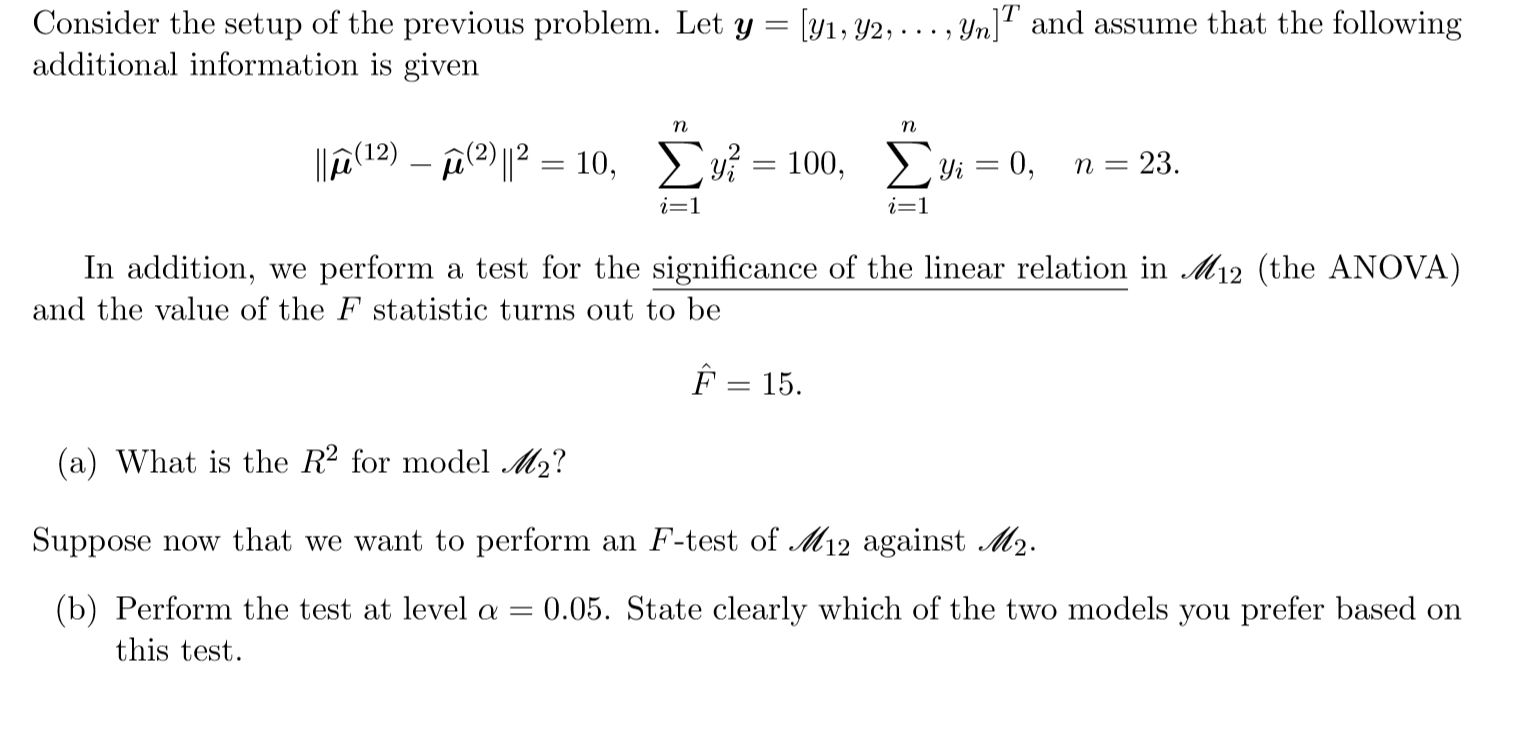 Consider Fitting The Following Regression Models Chegg Com