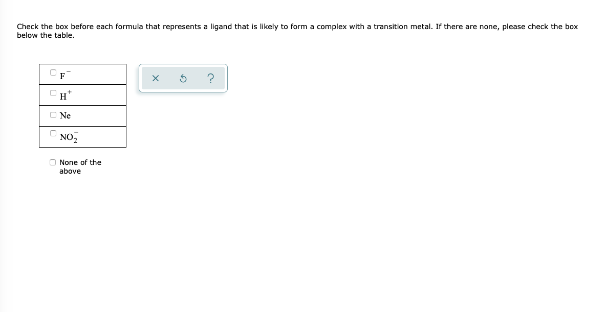 Solved Check the box before each formula that represents a