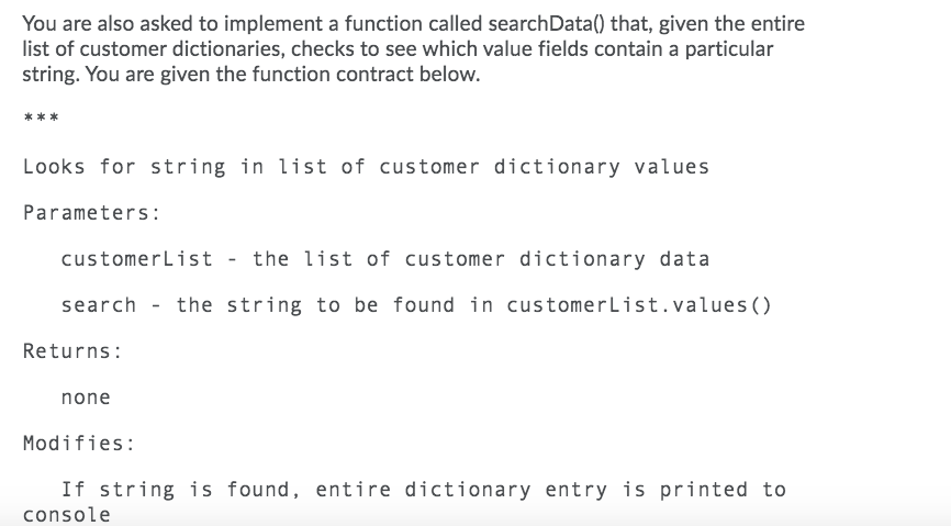 Solved You are also asked to implement a function called | Chegg.com