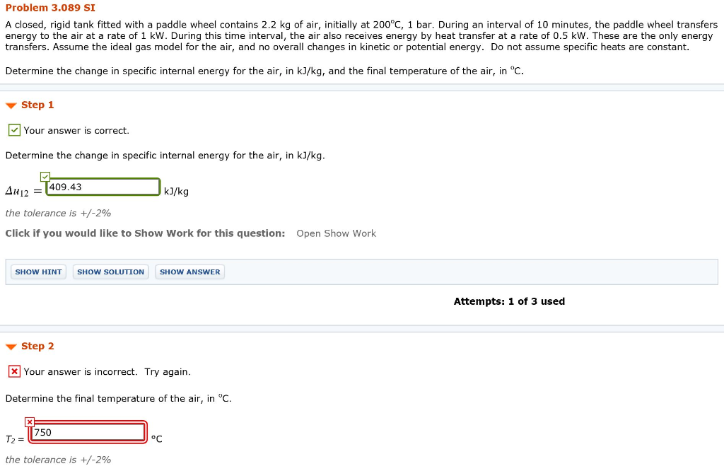 Solved Problem 3.089 SI A closed, rigid tank fitted with a | Chegg.com