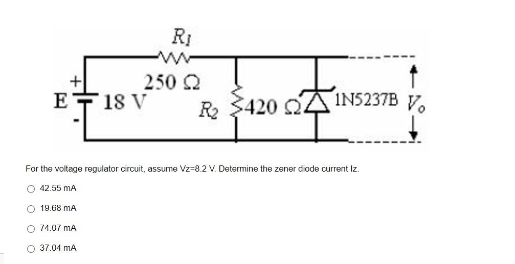 Solved 10.5mV 9.1mV −10.5mV −9.1mVFor the voltage regulator | Chegg.com