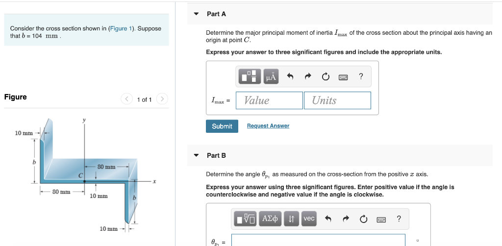 Solved Part A Consider the cross section shown in (Figure | Chegg.com