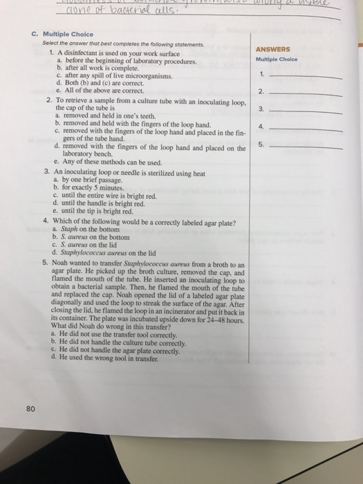 Solved Select the answer that best completes the following