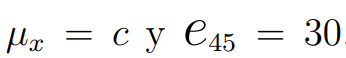 μx=c y e45=30 | Chegg.com