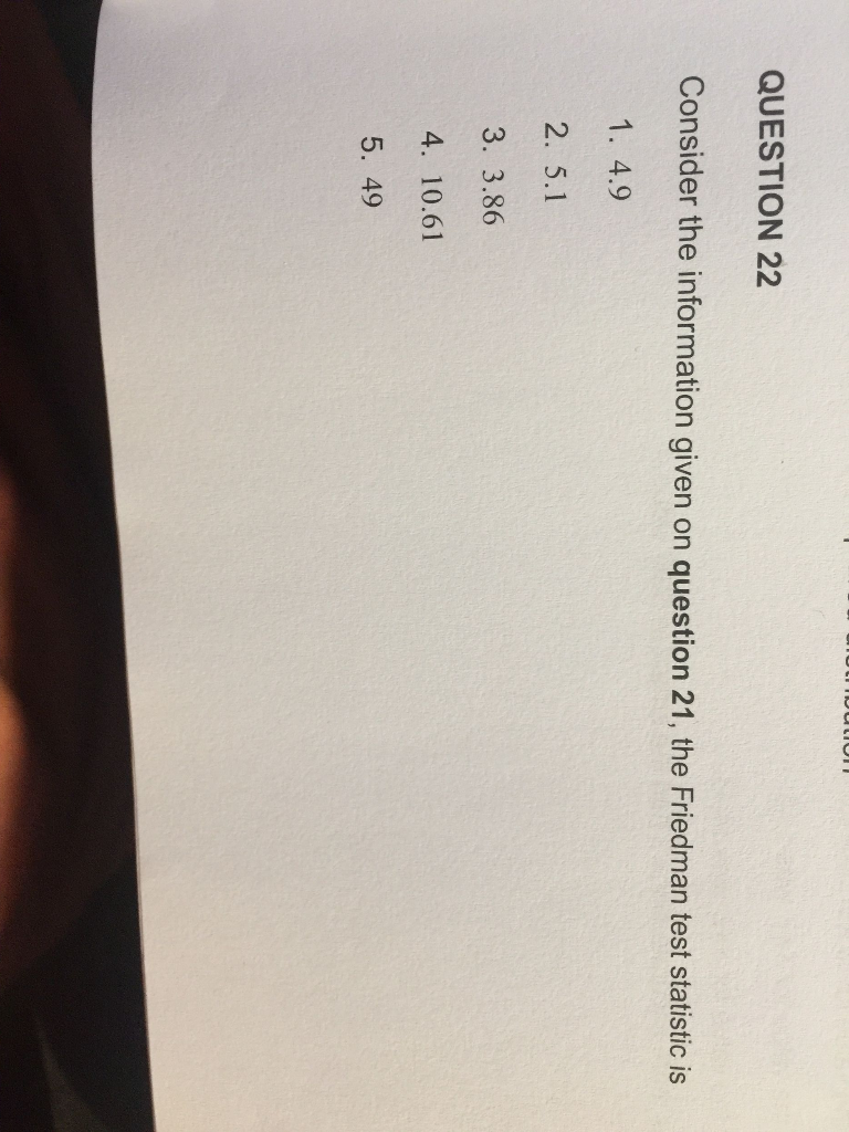 Solved QUESTION 22 Consider the information given on | Chegg.com