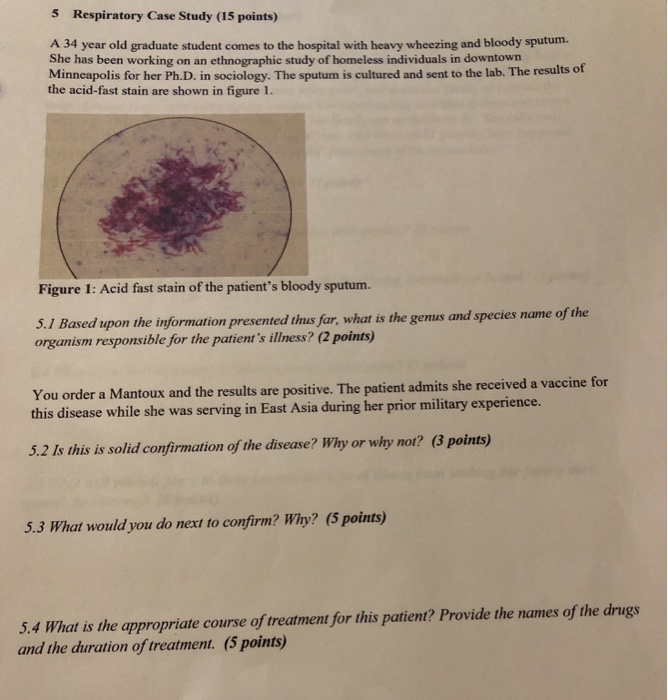 Which Term Is Used to Describe Bloody Sputum