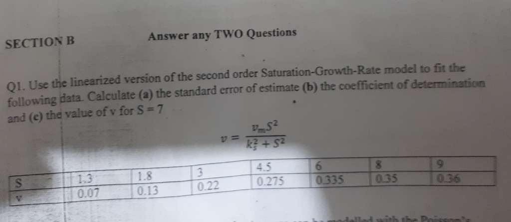 Solved SECTION B Answer Any TWO Questions Q1. Use The | Chegg.com