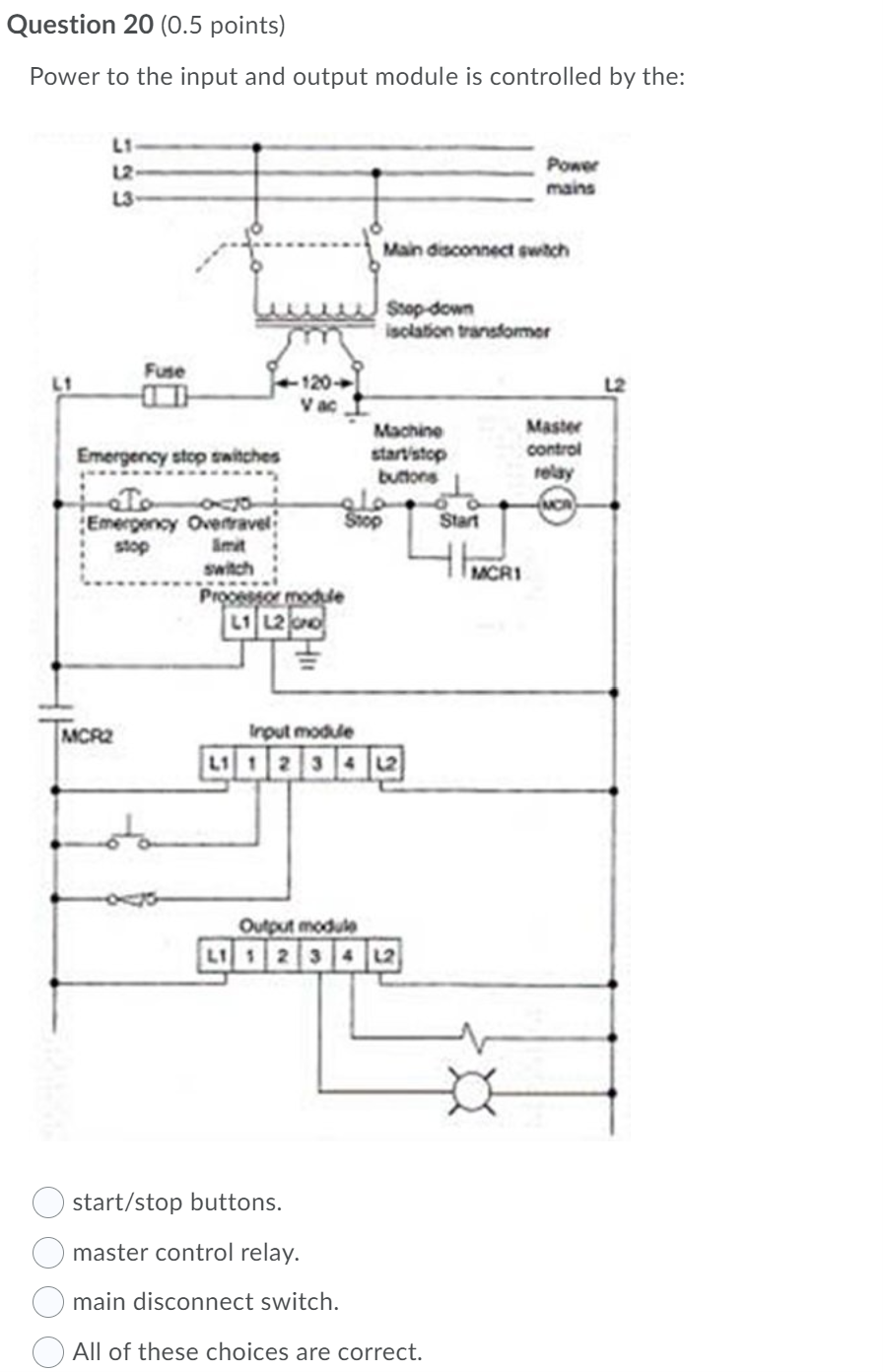 Solved Question 20 (0.5 points) Power to the input and | Chegg.com