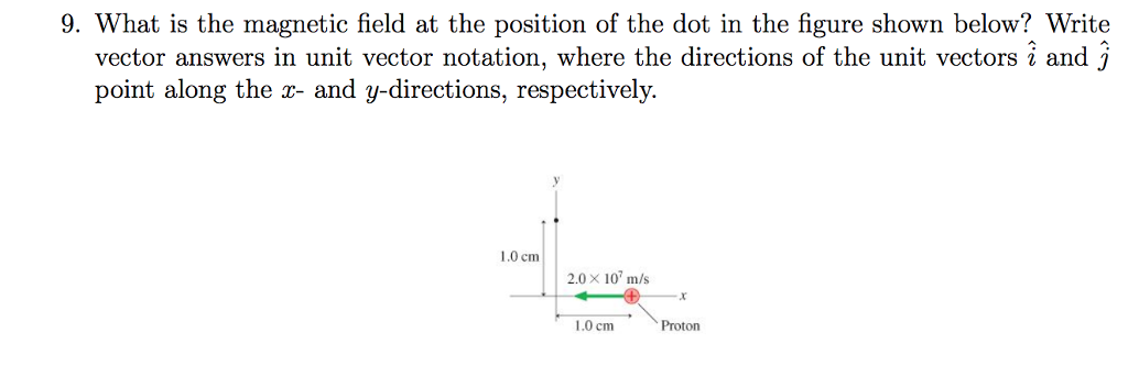 Solved 9. What is the magnetic field at the position of the | Chegg.com