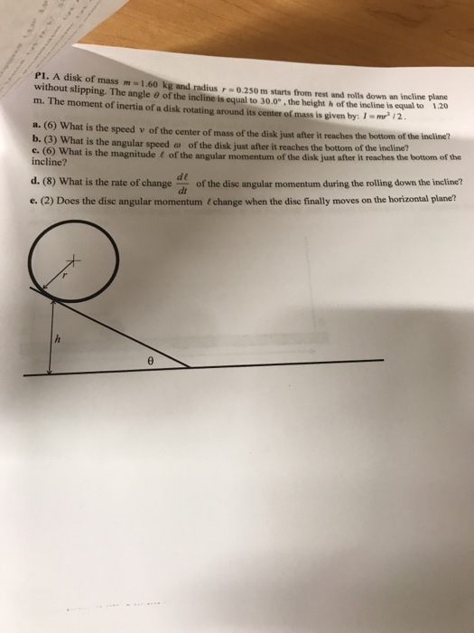 solved-p1-a-disk-of-without-slipping-the-angle-ofthe-chegg