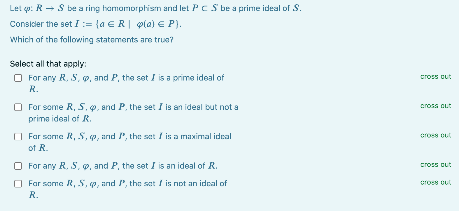 Solved Let Op: RS Be A Ring Homomorphism And Let PC S Be A | Chegg.com