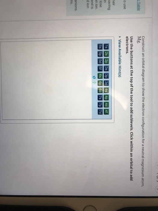 Construct An Orbital Diagram To Show The Electron Configuration For A