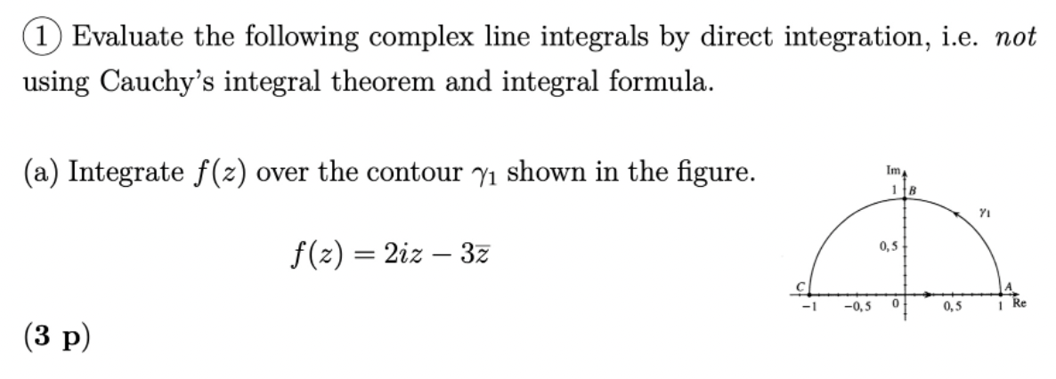 Solved 1 Evaluate the following complex line integrals by | Chegg.com