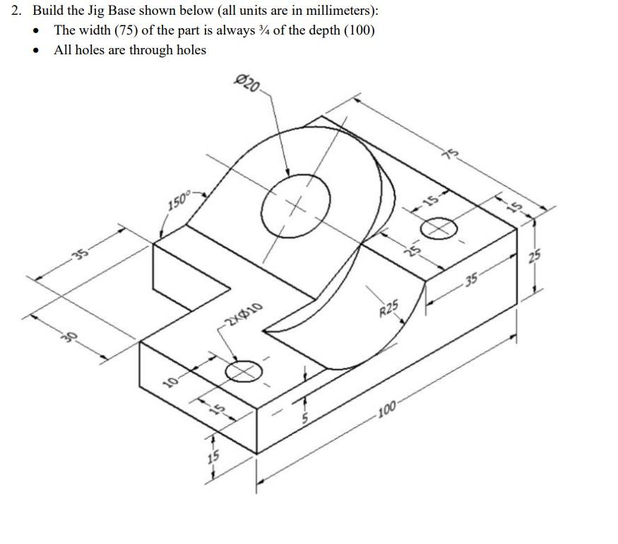 Solved I need help on my parametric design homework. Please | Chegg.com