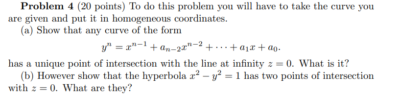 Solved Problem 4 (20 points) To do this problem you will | Chegg.com