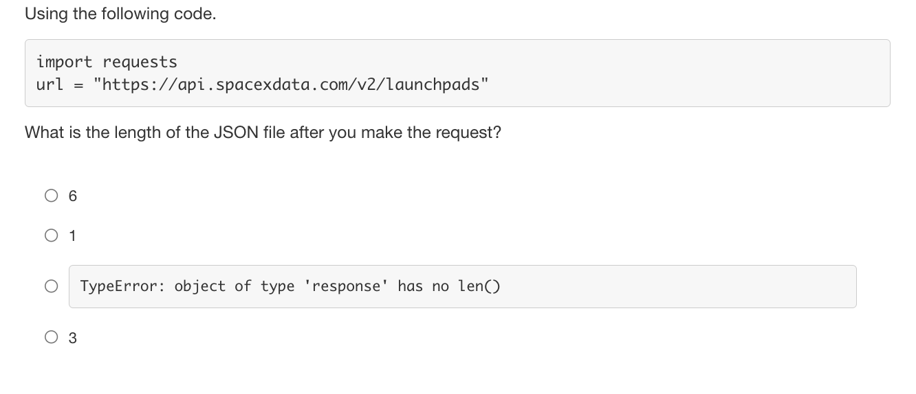 Solved Using the following code. import requests url = | Chegg.com