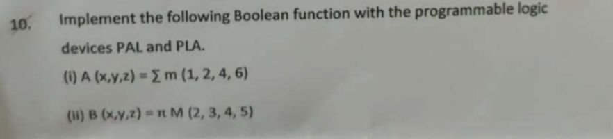 Solved Implement the following Boolean function with the | Chegg.com