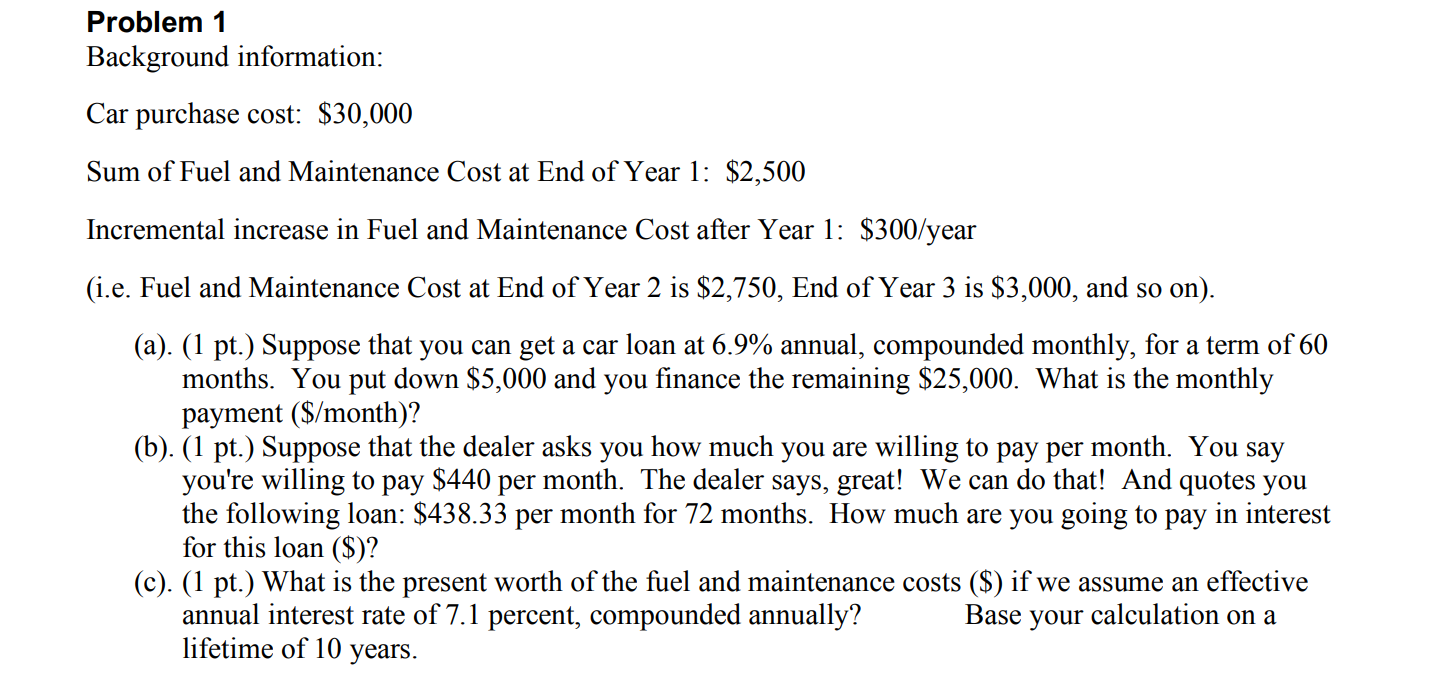 Solved Please show work with the formulas you used, so I | Chegg.com