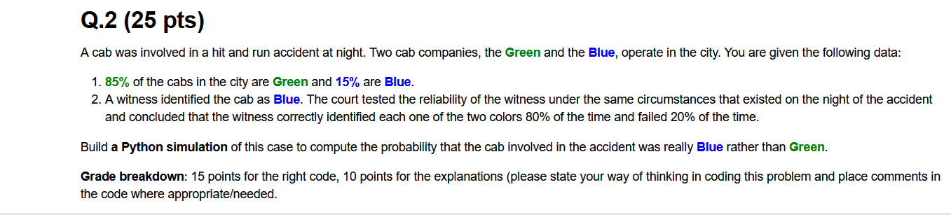 Solved PLEASE MAKE A SIMULATION USING PYTHON: | Chegg.com