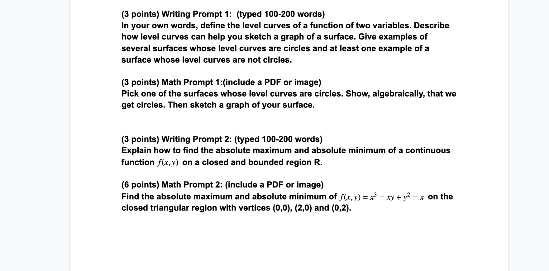 Solved 3 Points Writing Prompt 1 Typed 100 0 Words In Chegg Com