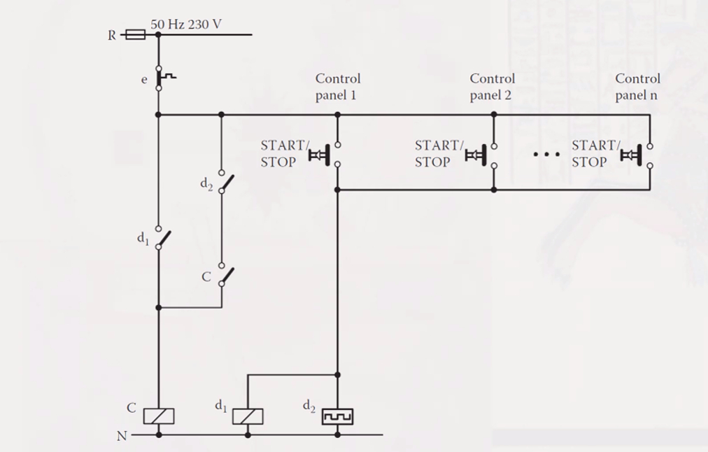 Solved please explain this sircuit in details in automation | Chegg.com