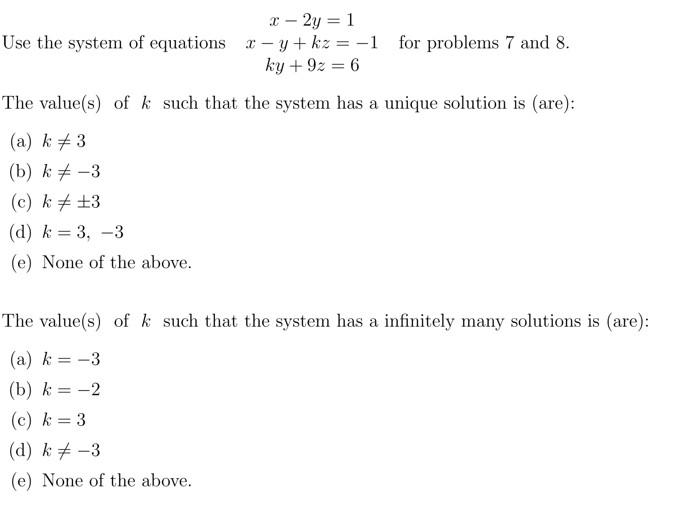 solved-x-2y-1-use-the-system-of-equations-x-y-kz-1-for-chegg