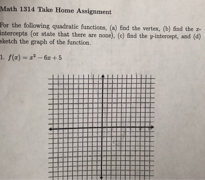 Solved Math 1314 Take Home Assignment For the following | Chegg.com