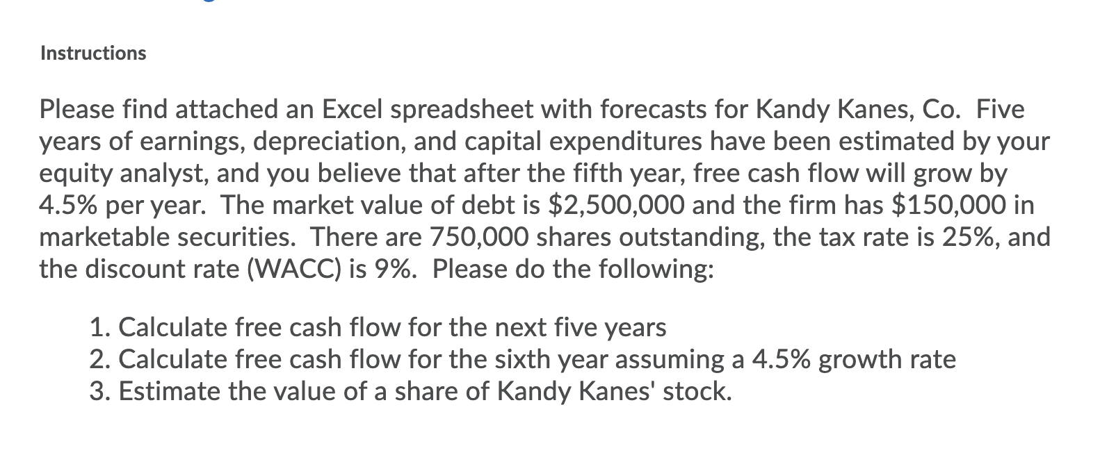 Solved Instructions Please Find Attached An Excel Chegg