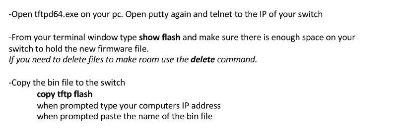 -Open tftpd64.exe on your pc. Open putty again and | Chegg.com