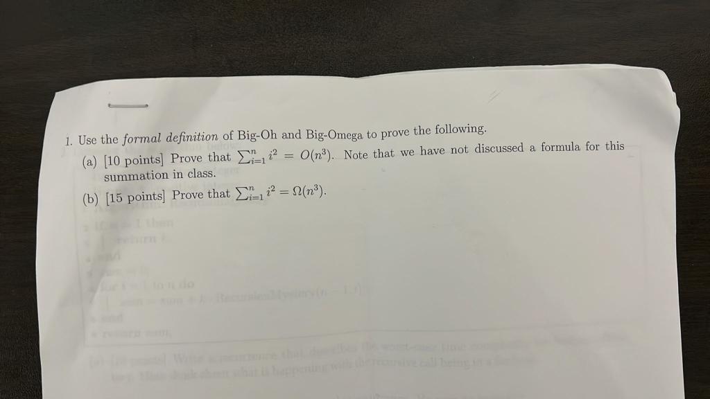 Solved 3. [25 points] Prove that 0≤t | Chegg.com