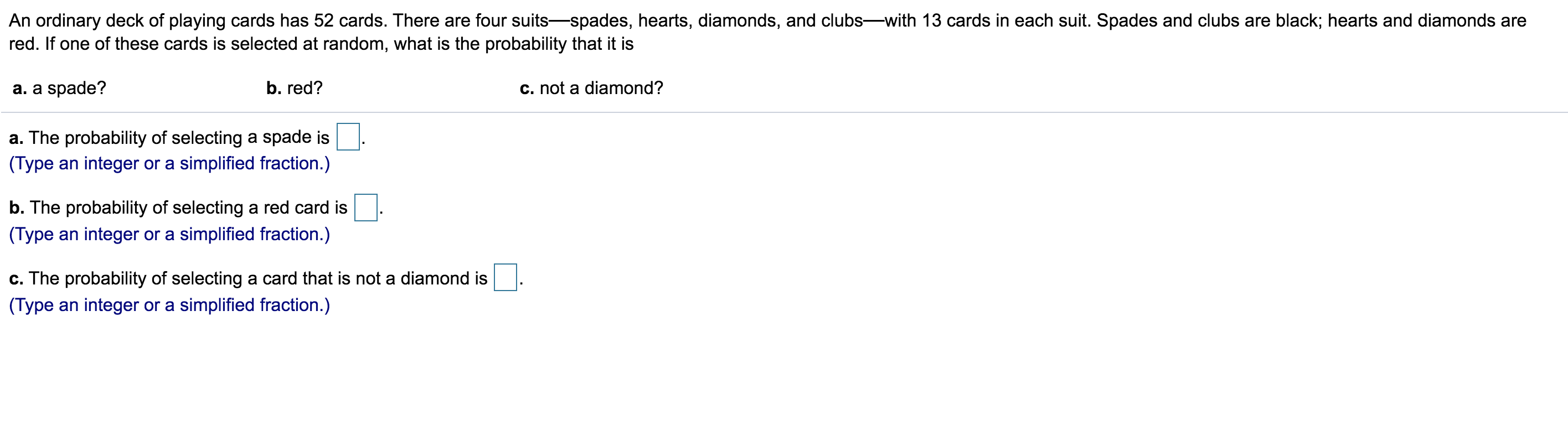 Solved An Ordinary Deck Of Playing Cards Has 52 Cards There Chegg solved-6-an-ordinary-deck-of-cards-consists-of-four-suits-chegg