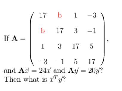 Solved 17 B 1 -3 B 17 3 -1 If A= 1 3 17 5 --3-1 5 17 And AT | Chegg.com