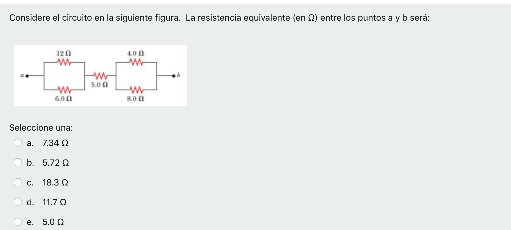 Solved Considere El Circuito En La Siguiente Figura. La | Chegg.com