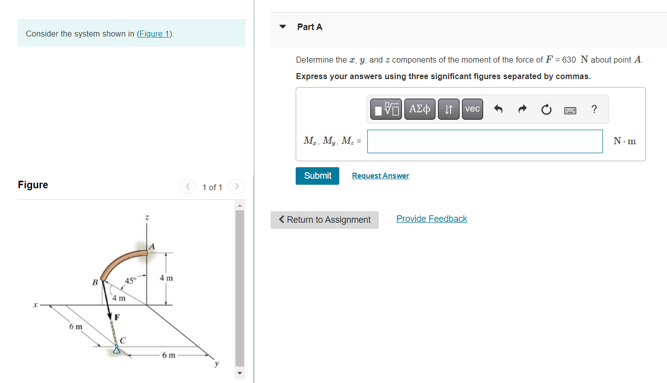 Solved Consider the system shown in Part A Determine the | Chegg.com