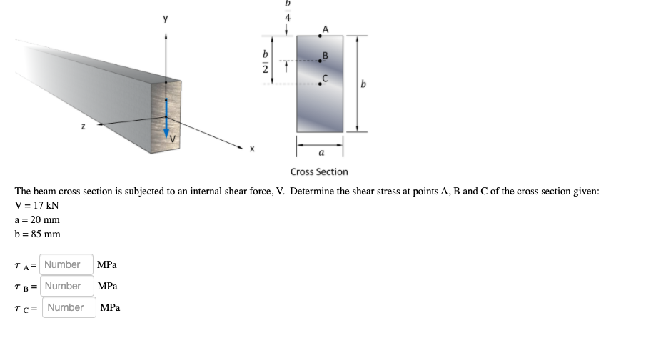 Solved B 2 B B Cross Section The Beam Cross Section Is | Chegg.com