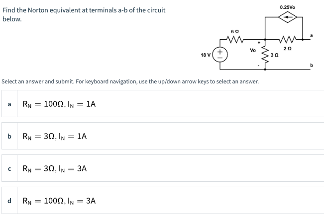 Solved Find The Norton Equivalent At Terminals A-b Of The | Chegg.com