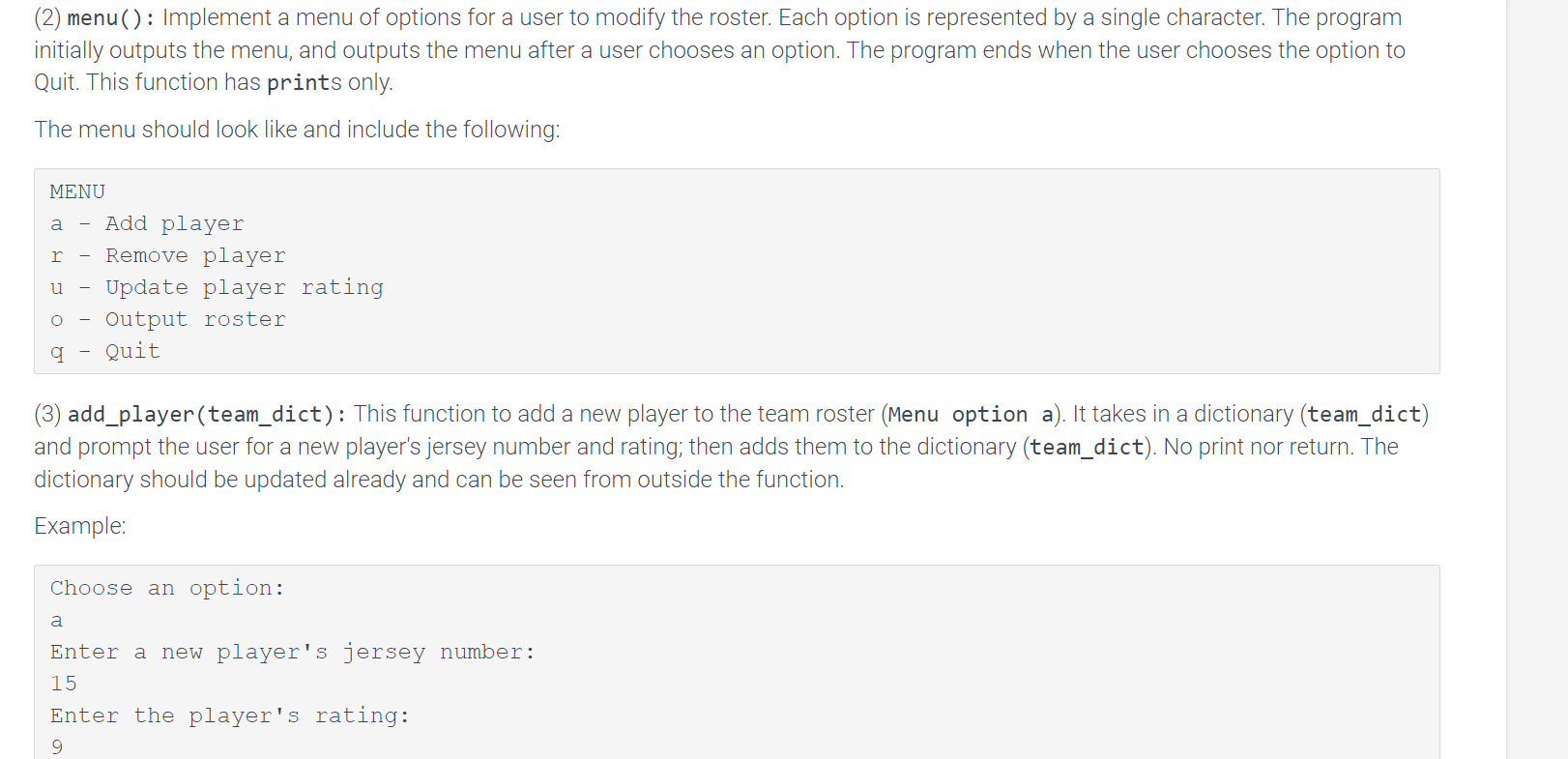 Solved Write a Python program (soccer_team.py) that stores | Chegg.com