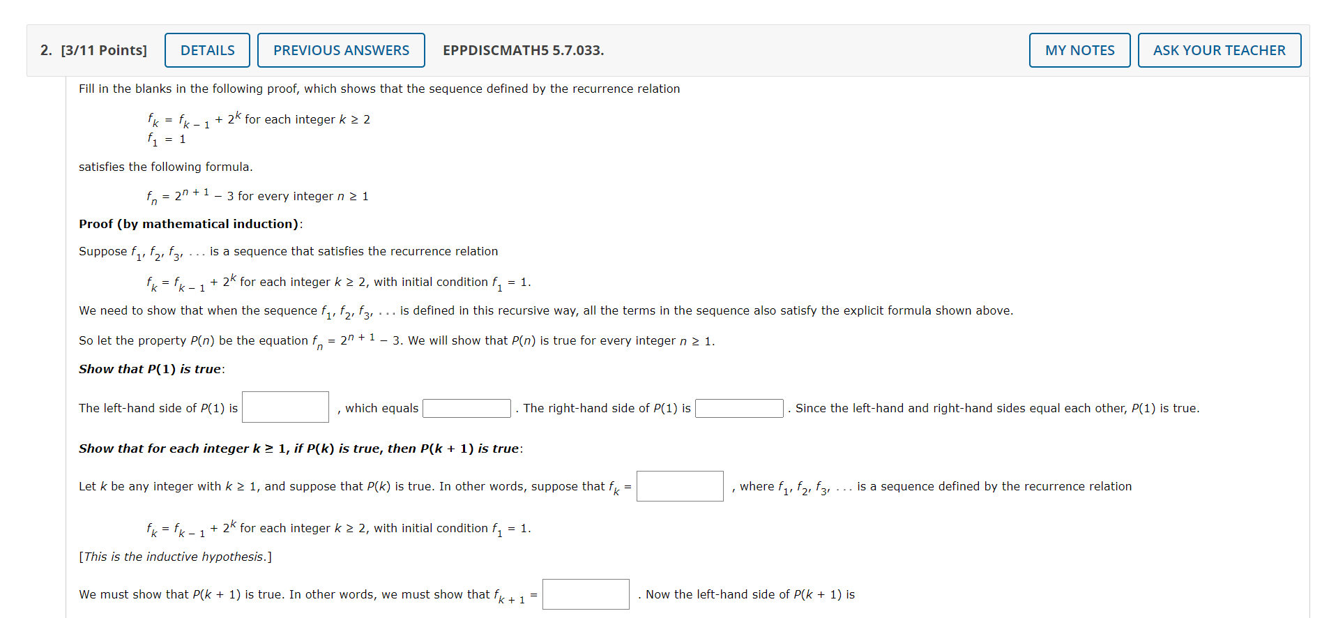 Solved 2. [3/11 Points] DETAILS PREVIOUS ANSWERS | Chegg.com