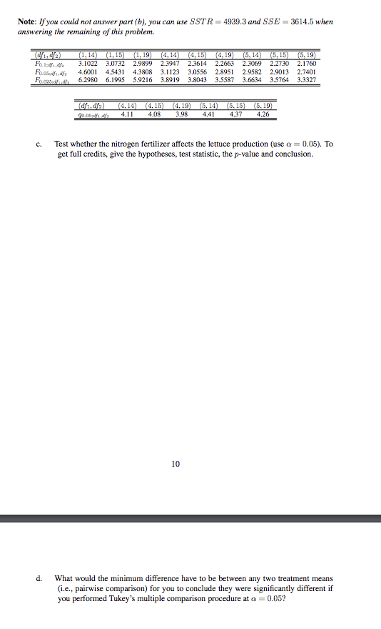Solved 3. An experiment was conducted to test the effects of | Chegg.com