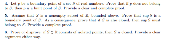 Solved 4. Let p be a boundary point of a set of real | Chegg.com