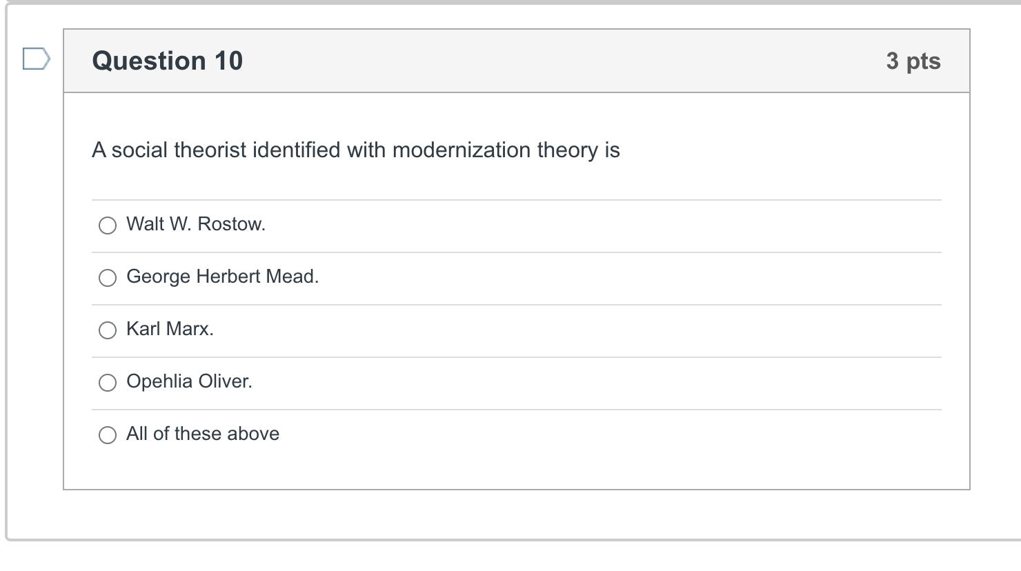 Solved Question 10 A Social Theorist Identified With | Chegg.com